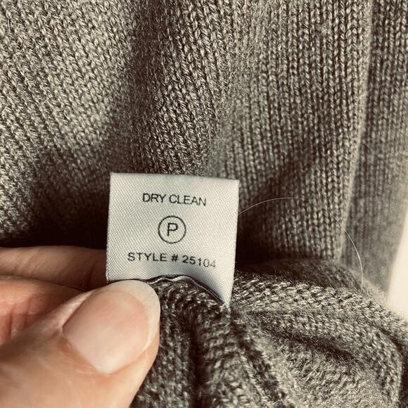 360 Cashmere Sweater Size XS Cocoa Brown Jordana Cowl Neck Wrap Lagenlook Boho - Picture 10 of 11